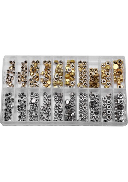 900X Su Geçirmez Saat Taç Parçaları Yedek Çeşitli Altın ve Gümüş Kubbe Düz Kafa Saat Aksesuarları Onarım Aracı Kiti (Yurt Dışından) fiyatları