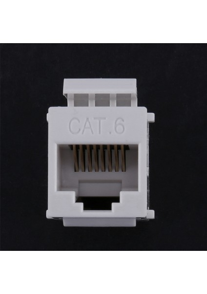 30 Adet RJ45 Konektörü Keystone Jack Cat6 Uzatma Çoğaltıcı Ethernet Ağı Lan Cat 6 Çoğaltıcı Jaklar Uzatma Adaptörü, Beyaz (Yurt Dışından)