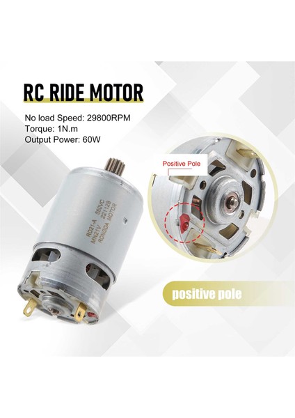RS550 Dc Motor 8.2mm 14 Diş Dişli Mini Motor 21 V 29800 Rpm Elektrikli Testere Motoru Pistonlu Şarj Edilebilir El Testere (Yurt Dışından)