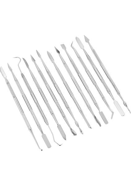 12 Adet Balmumu Oymacılar Seti Çift Uçlu Diş Balmumu Modelleme Şekillendirici Araçları Diş Seçtikleri Polimer Çömlekçilik Kil Oyma Aracı (Yurt Dışından) modelleri