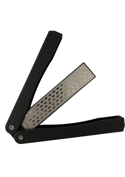 Çift Taraflı Elmas Bileyici, El Tipi Ince Kaba Diafold Bıçaklar Bileme Taşı 400/600 Grit Siyah (Yurt Dışından)