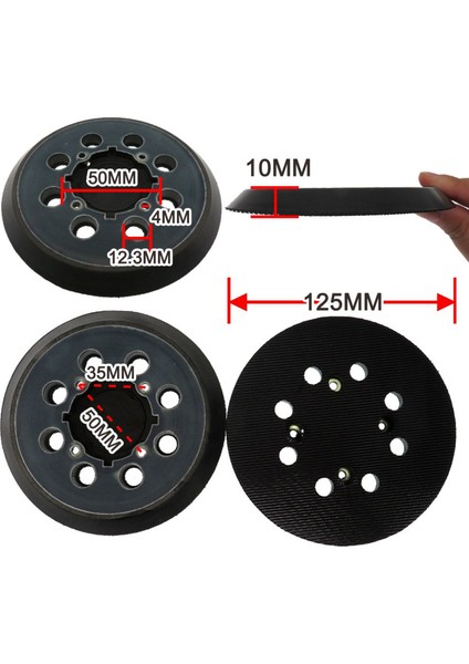 Dewalt-Fit DWE6421/6421K, DWE6423/6423K, DCW210B Rastgele Parça Zımpara Makinesi Için 2x 5 Inç Kanca ve Döngü Yedek Zımpara Pedi (Yurt Dışından) fiyatları