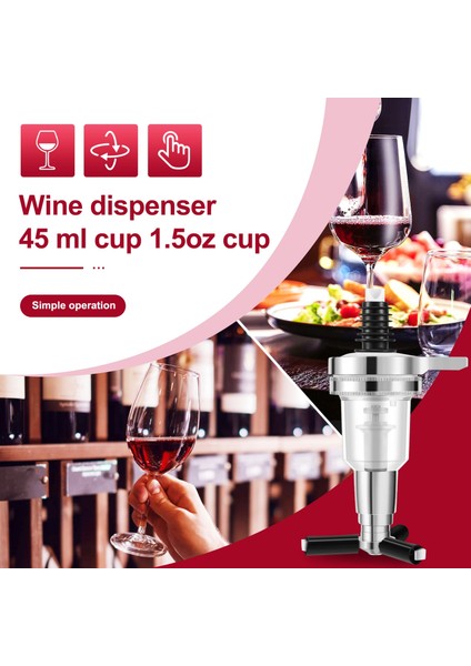 2 Adet 45 Ml/1.5 Oz Bar Butler Duvara Monte Yedek Nozul Atış Dağıtıcı Döner Likör Caddy Şişe Tutucu (Yurt Dışından) indirimleri