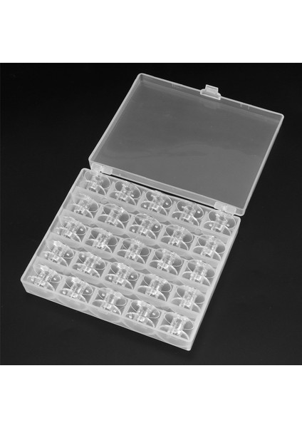 125 Parça Şeffaf Plastik Dikiş Makinesi Bobinleri Kardeş Şarkıcı Babylock Janome Kenmore Için 5 Saklama Kutusu ile (Yurt Dışından)