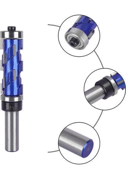 Freze Kesici 12.7mm 45MM Gömme Trim End Mill Katı Karbür Spiral Çift Rulman Cnc Router Bit Ahşap Için,многоцелевой Пакет (Yurt Dışından) indirimleri