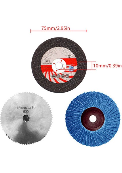 10 Adet 75MM Kesme Diski 10MM Delik Açı Öğütücü Metal Dairesel Testere Bıçağı Düz Flap Taşlama Zımpara Pedleri Aracı (Yurt Dışından) fırsatları