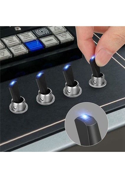 Adet Açık Kapalı Rocker Işıklı Geçiş Anahtarı 30A 12V Dc Spst 2 Pozisyon 3 Pin Mavi LED Işık Kablolu Araba Tekne Otomotiv (Yurt Dışından)