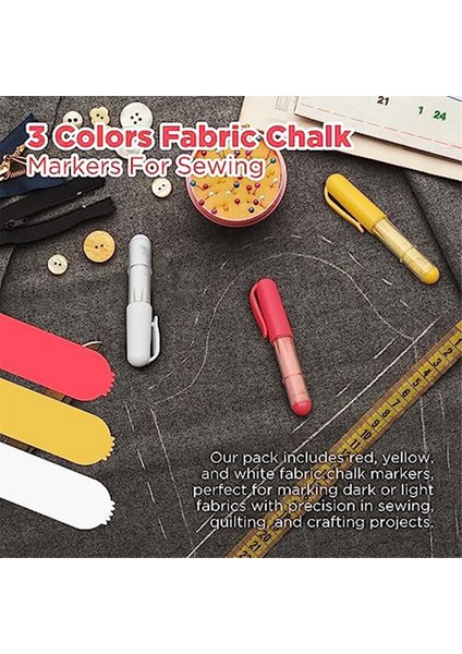 Kumaş Tebeşir Silme Kapitone ve Dikiş Için Terzi Tebeşiri - Uyumlu, Kesme ve Konumlandırma Taşınabilir Işaretleme (Yurt Dışından) fiyatları