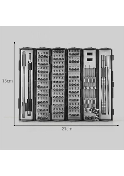 128-IN-1 Tornavida Seti Ev Sökme Bakım Aracı Silindir Taşınabilir Erik Altıgen Özel Şekilli Set (Yurt Dışından)