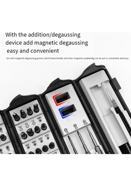 128-IN-1 Tornavida Seti Ev Sökme Bakım Aracı Silindir Taşınabilir Erik Altıgen Özel Şekilli Set (Yurt Dışından)