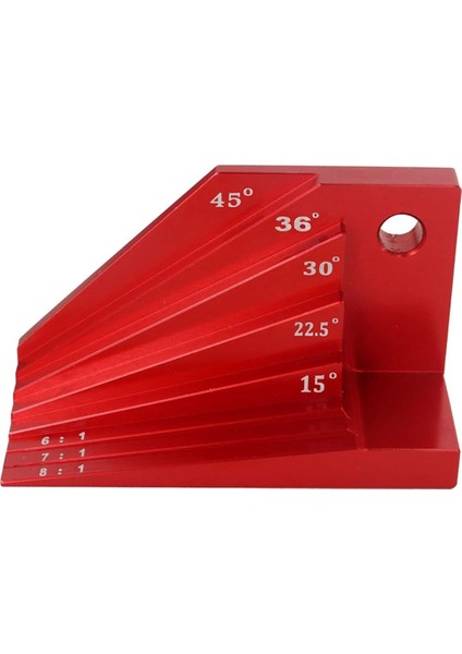 Eğimli Blok Ölçer, Alüminyum Alaşımlı Açı Bulucu Evrensel Eğim Açıölçer, 15°, 22-1/2°, 30°, 36° ve 45° Gönye Açıları (Yurt Dışından)