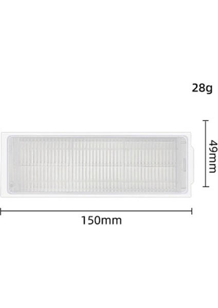 3x Yedek Hepa Filtre Xiaomi Mi Robot Vakum Paspas 2 Pro MJST1S/2 Lite Mjstl Filtreler Aksesuarları Yedek Parça (Yurt Dışından)