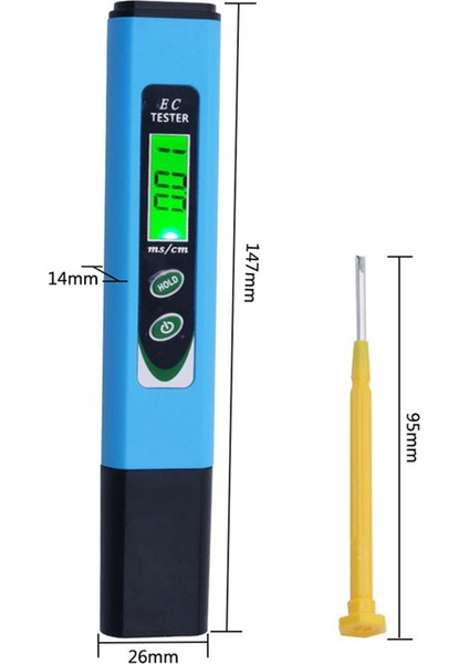 Taşınabilir LCD Dijital Tds Su Kalitesi Test Cihazı Ec Metre Test Cihazı Tds Test Cihazı Kalem Iletkenlik Su Kalitesi Ölçüm Aracı (Yurt Dışından)