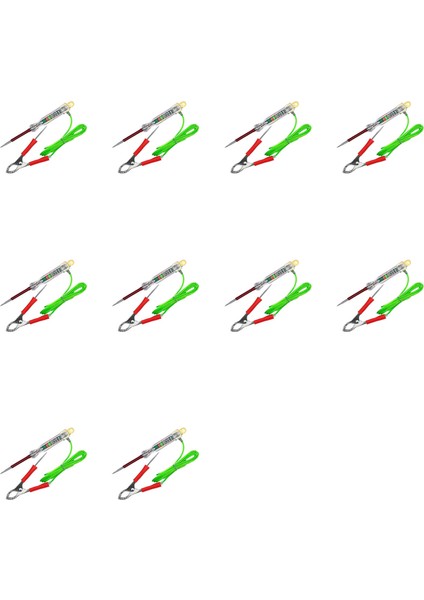 10X Otomotiv LED Devre Test Cihazı 6-24V Test Işığı Çift Problu 47 Inç Antifriz Tel Timsah Klipsi Test Için (Yurt Dışından)