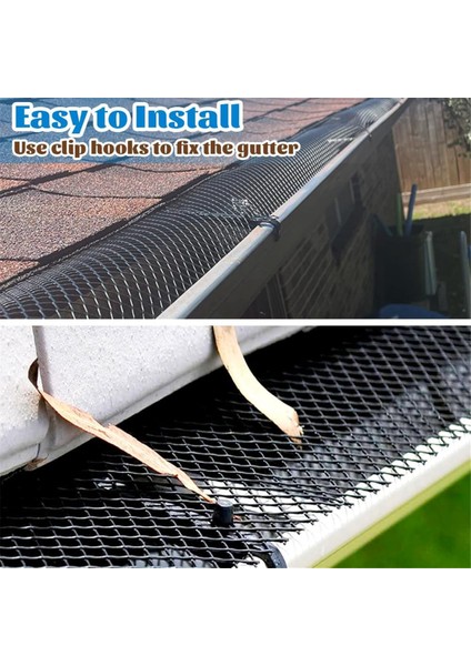 4 Paket Oluk Koruması Örgü Ruloları, 20 Feet Oluk Yaprak Muhafızları, 40 Klip Kancalı, Yaprakları Önleyen Dıy Yağmur Oluk Kapakları (Yurt Dışından) modelleri
