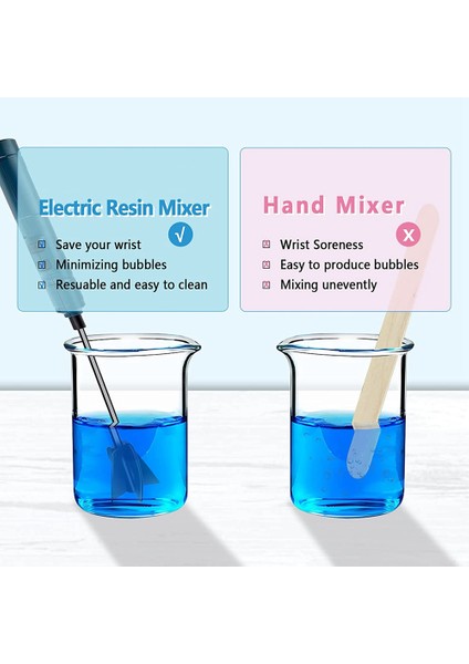 El Şarj Edilebilir Epoksi Reçine Karıştırıcı Reçine Mikser Elektrikli Epoksi Karıştırıcı Reçine Reçine Kalıpları Silikon Kalıplar (Yurt Dışından)
