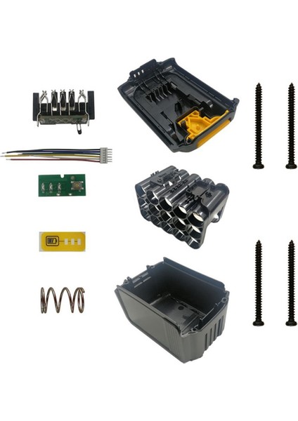 Dewalt 18V 20V DCB203 DCB204 Için DCB200 15X18650 Li-Ion Plastik Kasa Muhafazası (Yurt Dışından)