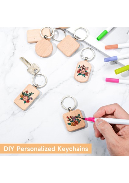 Ahşap Anahtarlık Boşlukları, 32 Adet Ahşap Gravür Boşlukları Anahtarlık Toplu Bitmemiş Ahşap Anahtarlık Anahtarlık Anahtar Etiketi Dıy Zanaat (Yurt Dışından) indirimleri