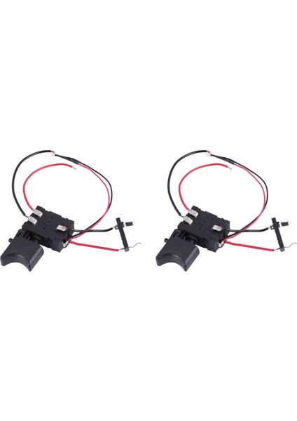 2x Dc 7.2 V - 24 V 16A Elektrikli Matkap Kontrol Anahtarı Güç Aracı Için Küçük Işık ile Akülü Tetik Anahtarı (Yurt Dışından)