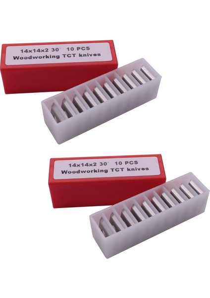 20 Adet Ahşap Torna Karbür Uç Bıçakları Freze 30 Derece Torna Keski Yedek Bıçak 14X14X2MM (Yurt Dışından)