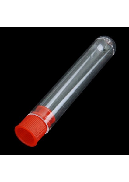 40 Adet Tamamlanmamış Plastik Test Tüpleri Laboratuvar Test Aracı, Vidalı Kapaklı Şeffaf, 12 x 60MM (Yurt Dışından)