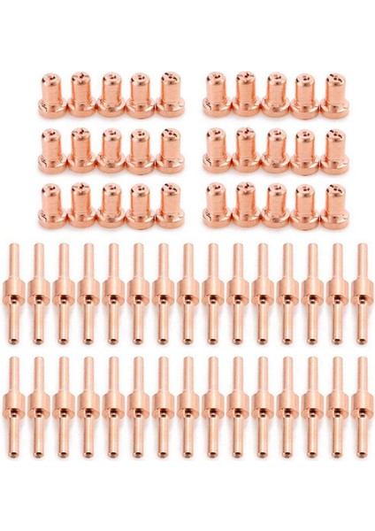 120 Adet Kırmızı Bakır Genişletilmiş Uzun Plazma Kesici Ucu Elektrotlar ve Nozullar Kiti Sarf Malzemesi PT31 LG40 40A (Yurt Dışından) fiyatları