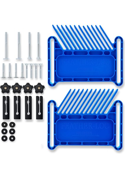 Yükseltilmiş Tüy Tahtası Güvenlik Cihazı Istiflenebilir Tüy Tahtası Çoğu Standarda Uyuyor, T Yuvaları, Masa Testerelerindeki T Rayları, Mavi,многоцелевой Пакет (Yurt Dışından)