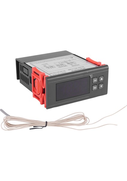 220V/30A Dijital Sıcaklık Kontrol Cihazı RC-114M Termostat Röle Çıkışı -30~300 Derece Ntc Sensörlü (Yurt Dışından)