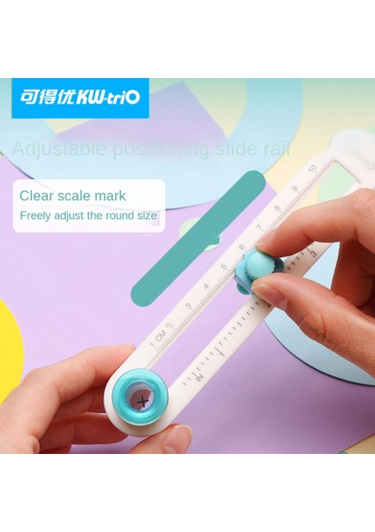 Kw-Trıo Ayarlanabilir Yuvarlak Kesme Bıçağı Patchwork Pusula Scrapbooking Kesiciler Dairesel Kağıt Scrapbooking Kartları Kesiciler (Yurt Dışından) indirimleri
