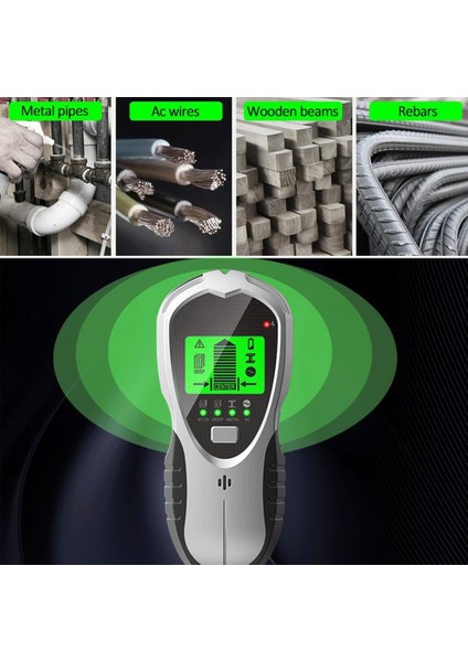 Saplama Bulucu Duvar Tarayıcı 4'ü 1 Arada Elektronik Saplama Sensörü Bulucu Ahşap Kiriş Kiriş Bulucu Duvar Dedektörü Kenar Merkezi (Yurt Dışından)