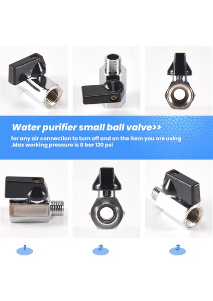 Krom Pirinç 1/4 Inç Bsp Küresel Vana Konuları Dokunun Erkek - Dişi Hava Kompresörü Hortumu (Yurt Dışından) indirimleri