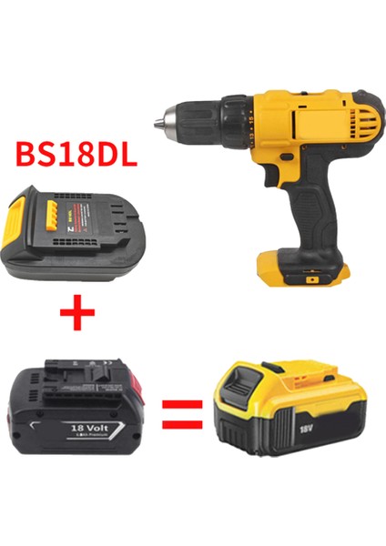 Bosch 18V Için BS18DL Adaptörü Dewalt 18V/20V Li-Ion Elektrikli El Aletleri 4-Pın Dönüştürücü Için Kullanım (Yurt Dışından) fiyatları
