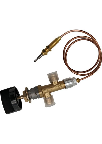 2x Propan Lpg Gaz Ateş Çukuru Kontrol Emniyet Valfi Alev Arıza Cihazı Gaz Isıtıcı Vana Termokupl ve Topuzu ile (Yurt Dışından) indirimleri