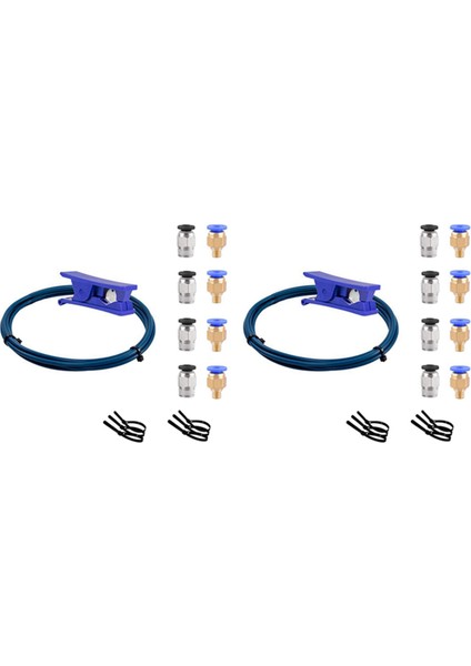 Oğlak Xs Serisi Için 2x Tüp Bowden Ptfe Boru Creality Ender 3/pro Ender 5 CR-10/10S 3D Yazıcı 1.75MM Filament (Yurt Dışından)