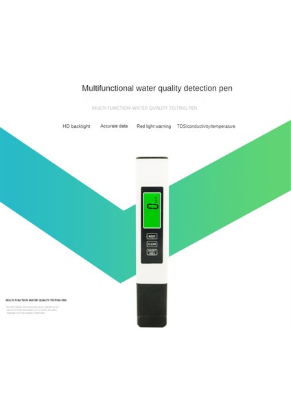 Tds Metre Dijital Su Test Cihazı - 4'ü 1 Arada Hızlı ve Doğru Tds Sıcaklığı (°c, °f) ve Ec Metre, Su Kalitesi Test Cihazı (Yurt Dışından)