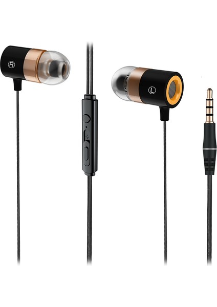 Lecoo EH103 3.5mm Jacklı Kablolu Kulak Içi Mikrofonlu Siyah Kulaklık (4835)