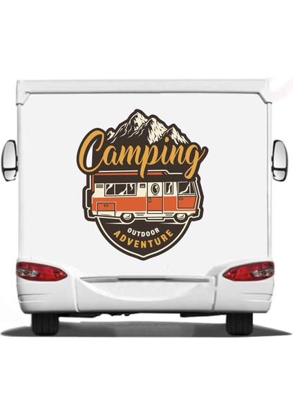 Kamp Camping Adventure Doğa Outdoor Sticker Araba Oto Motosiklet Karavan Stickeretiket 01789 fiyatları