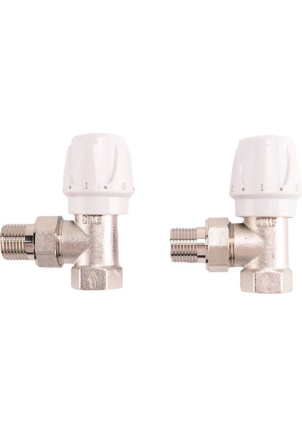 Termostatik Radyatör Vanası 10 Adet 15MM x 1/2 Inç Termostatik Açı Trv Termostatik Radyatör Vanası Ev Ofis Için (Yurt Dışından)