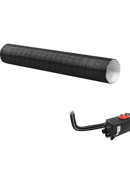 Adet 60 mm Alüminyum Folyo Isıtıcı Hortum Ön Isıtıcı Hortumu 2000 W Hava Isıtıcı Çıkışı Araba Hava Kanalı Tahliye Hortumu (Yurt Dışından)