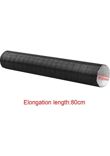 Adet 60 mm Alüminyum Folyo Isıtıcı Hortum Ön Isıtıcı Hortumu 2000 W Hava Isıtıcı Çıkışı Araba Hava Kanalı Tahliye Hortumu (Yurt Dışından)
