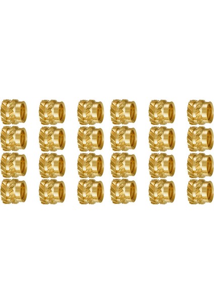 200 Adet M3 Konu Tırtıllı Pirinç Dişli Isı Seti Isıya Dayanıklı Ekleme Gömme Somunu, M3X5X4, 3D Yazıcı Için Voron 2.4 Vb (Yurt Dışından)