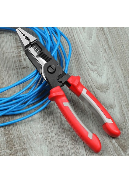 1 Adet 6 In 1 Çok Fonksiyonlu Elektrikçi Pense Uzun Kargaburun Tel Kablo Kesici Striptizci Terminali Sıkma El Aletleri (Yurt Dışından) fiyatları