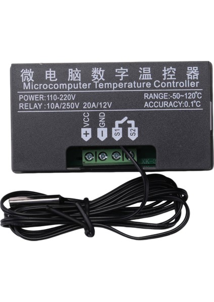 W3230 Prob Hattı 20A Dijital Sıcaklık Kontrolü LED Ekran Termostat Isı/soğutma Kontrol Cihazı, AC110-220V 1500W (Yurt Dışından)