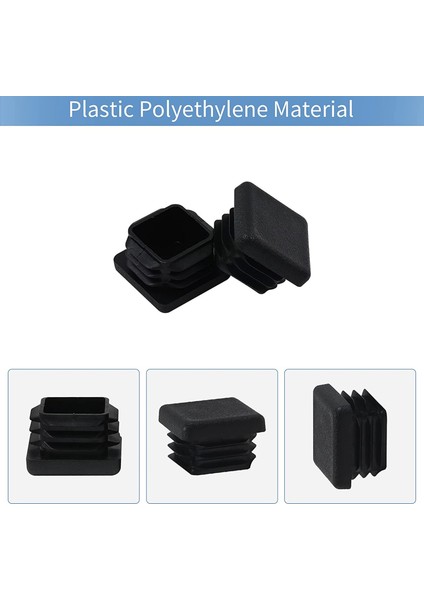 600 Adet 1 Inç Kare Boru Uç Kapağı Plastik Tıpalar Tüp Uç Kapakları Direk Boru Kapatma Başlığı Boru Ekleme Sandalye Kayma Tapaları (Yurt Dışından) fırsatları