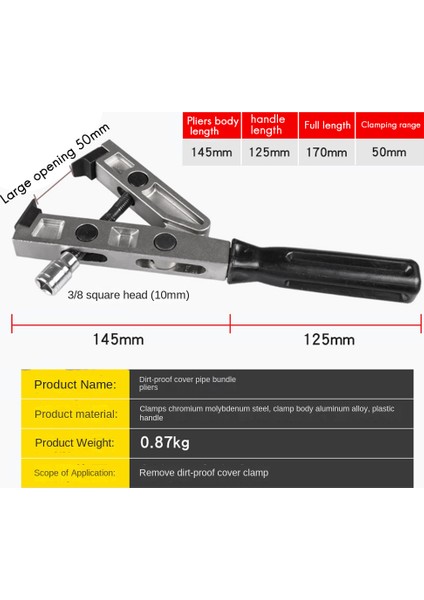 Ağır Cv Boot Band Kelepçesi/klipler Pense 3/8 Inç Sürücü Soket Aracı Bilyalı Kafes Tozluk Temizleme Aracı (Yurt Dışından) fırsatları