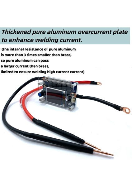 Mini Nokta Kaynakçı Kontrol Panosu Taşınabilir Dijital Ekran Nokta Kaynak Makinesi 7-14 V Dıy 18650 Paketi (Yurt Dışından)