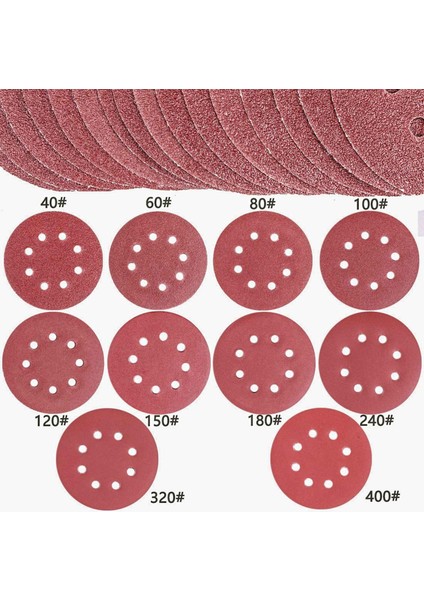 160 Adet Zımpara Diskleri Pedleri, 40 60 80 100 120 150 180 240 320 400 Irmik 8 Delikli Zımpara Kağıdı Çeşitli (Yurt Dışından) modelleri