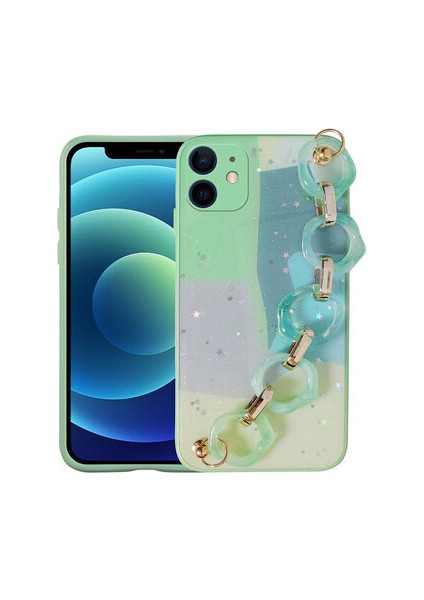 iPhone 12 Kılıf Sert Yapılı Elcikli Ayaba Silikon Kılıf
