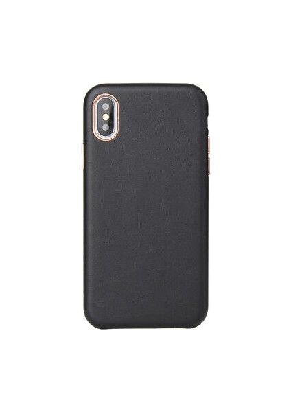 iPhone x Kılıf Içi Kadife Dolgulu Pu Deri Hestia Premium Kapak