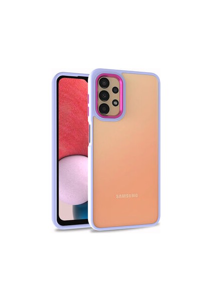 Samsung Galaxy A53 5g Kılıf Arkası Şeffaf Kenarları Renkli Bergen Kapak